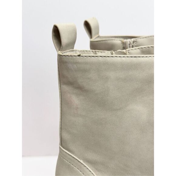 Dv by Dolce Vita Boots Size 8.5 Bone Lace Up Chunky Block Heel - Picture 9 of 12